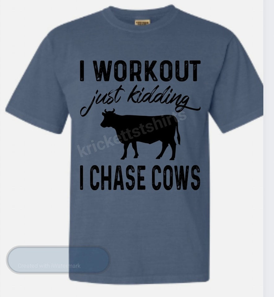 Chasing Cows Kricketts T Shirts