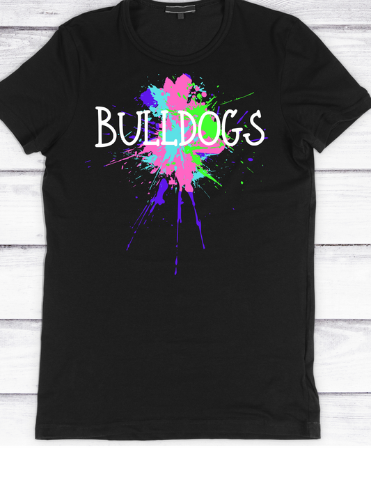 Bulldogs Splatter Spirit Wear