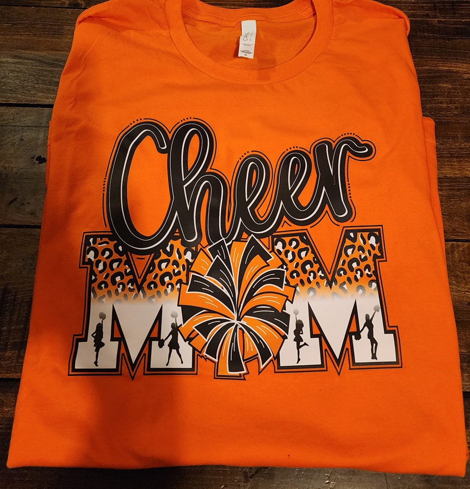 Cheer Mom Black & Orange