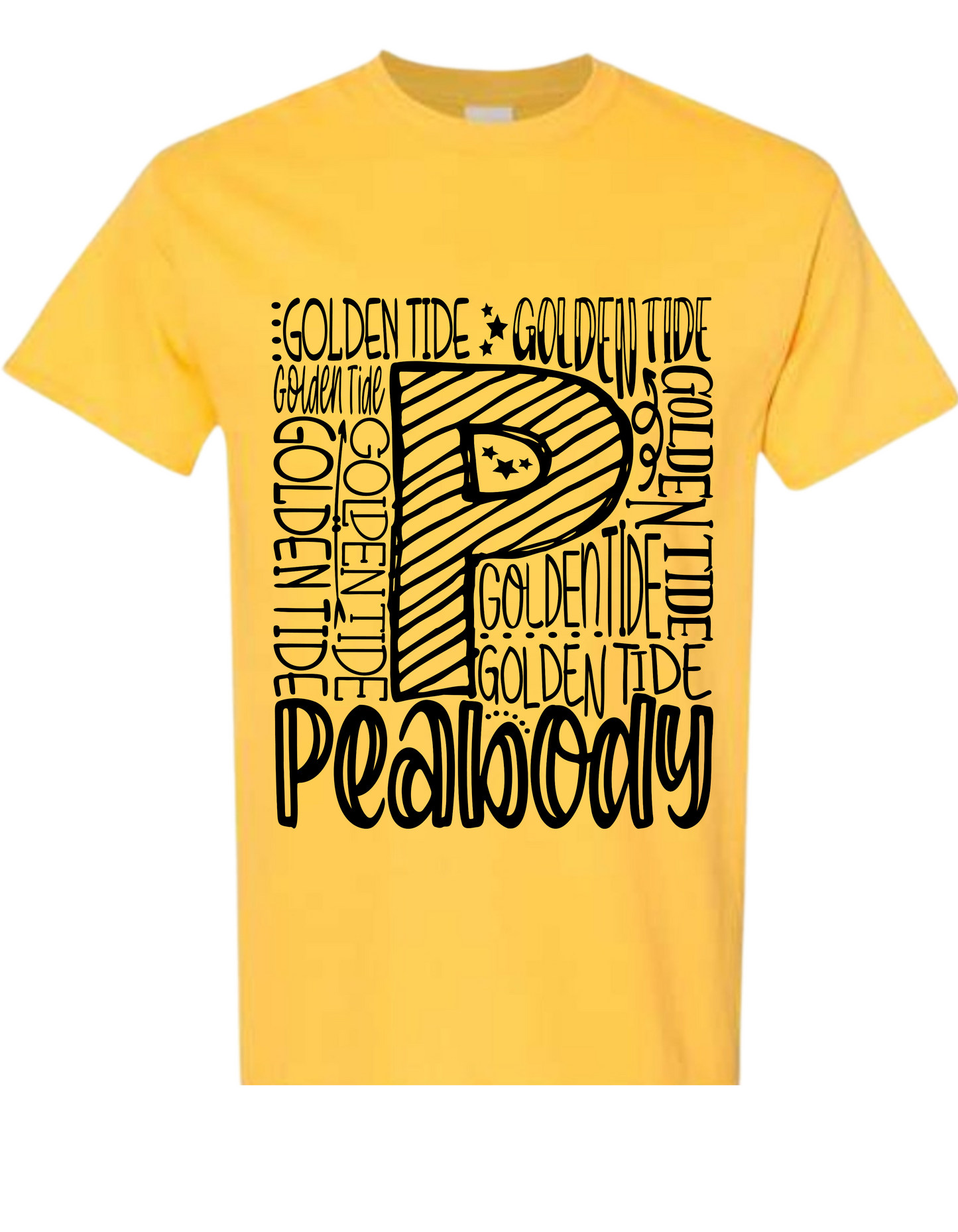 Peabody Golden Tide Wordle Tee