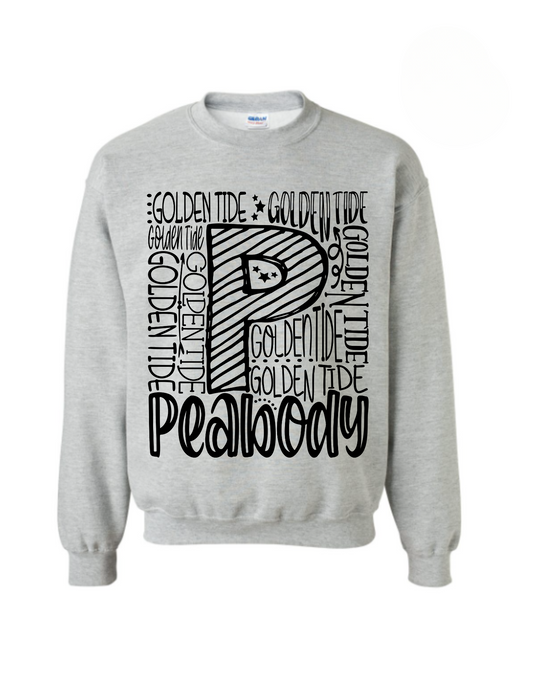 Peabody Golden Tide Wordle Sweatshirt