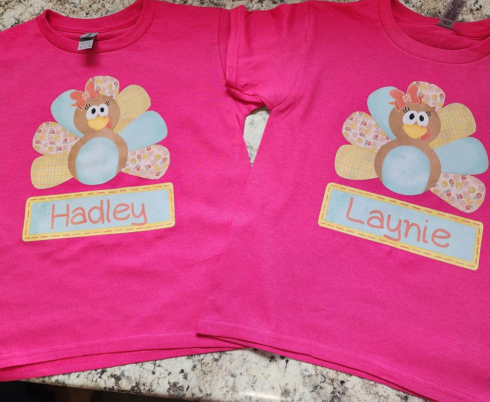 Personalized Turkeys (Girl)